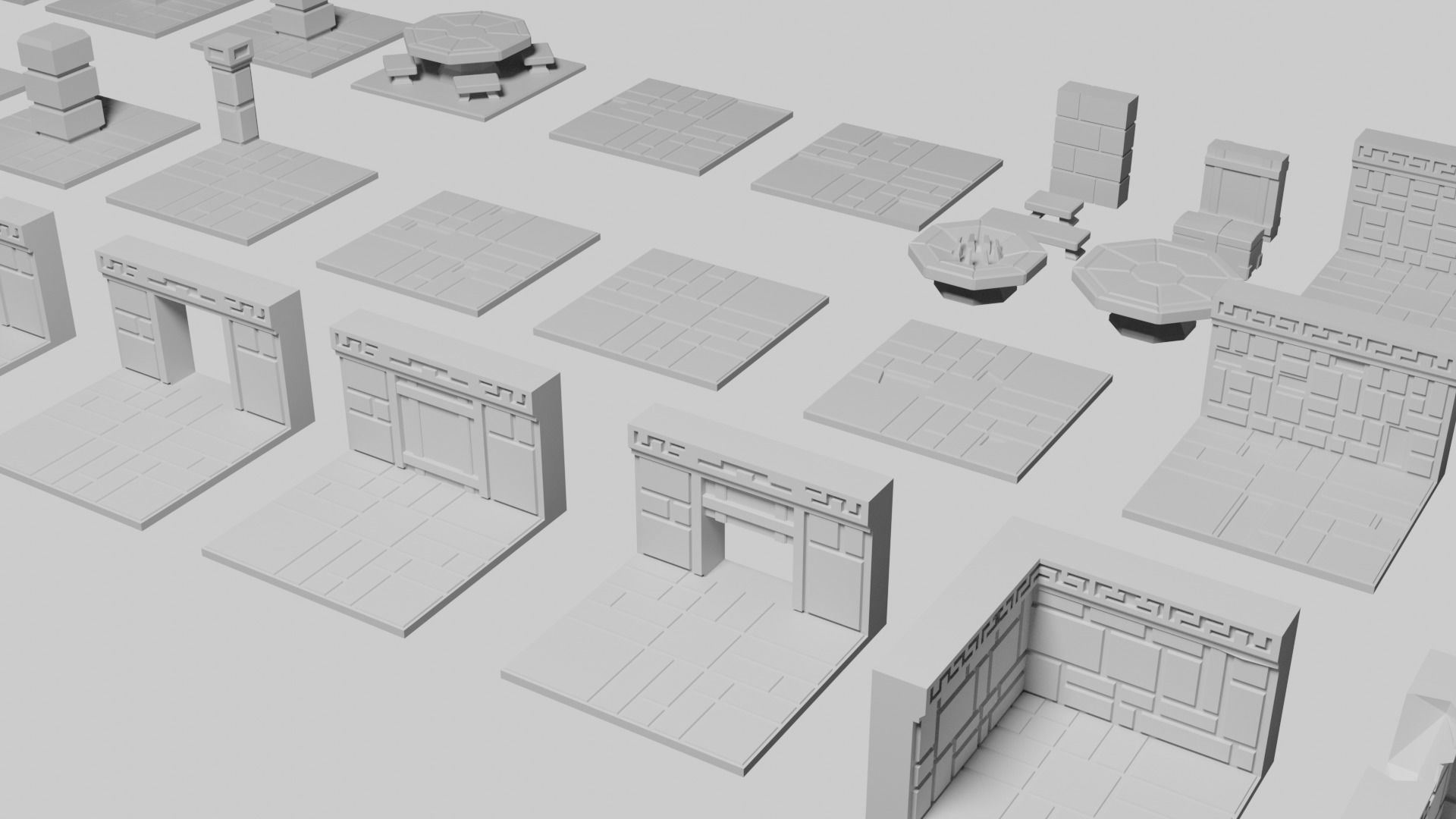 Dwarven Fort Tile Collection 3D print model_9