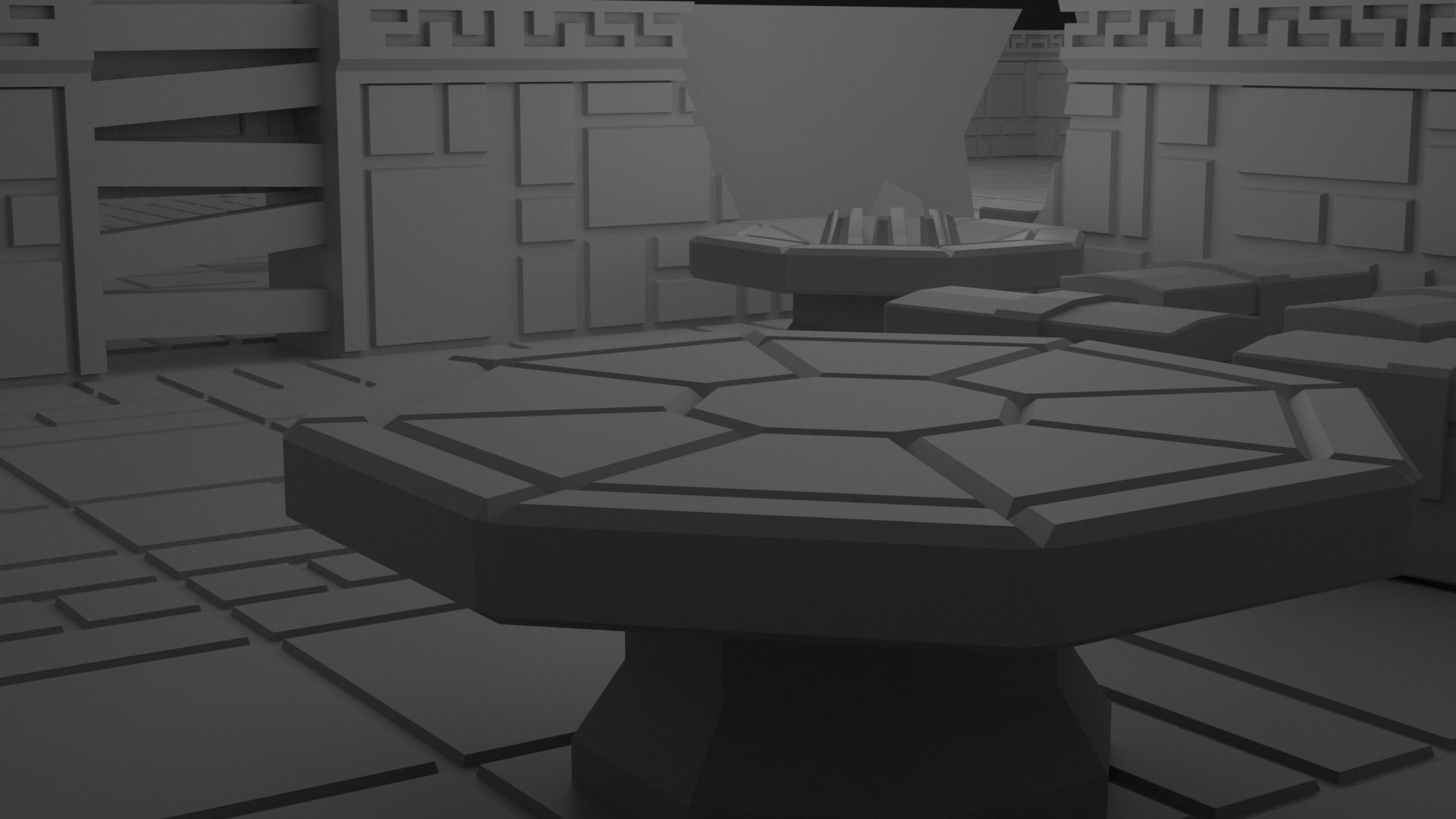 Dwarven Fort Tile Collection 3D print model_10