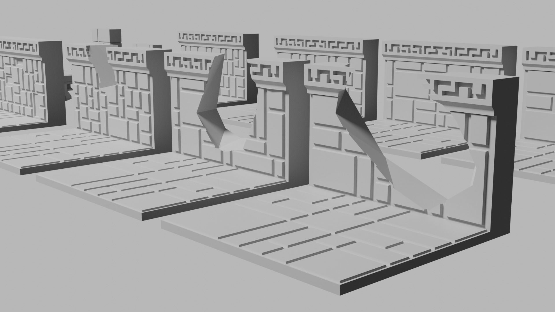 Dwarven Fort Tile Collection 3D print model_7