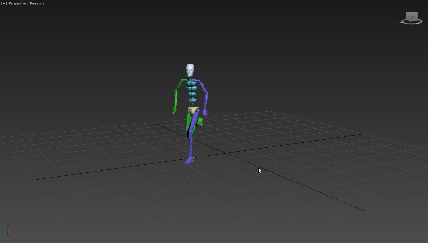 Running 4 person 3D model_6