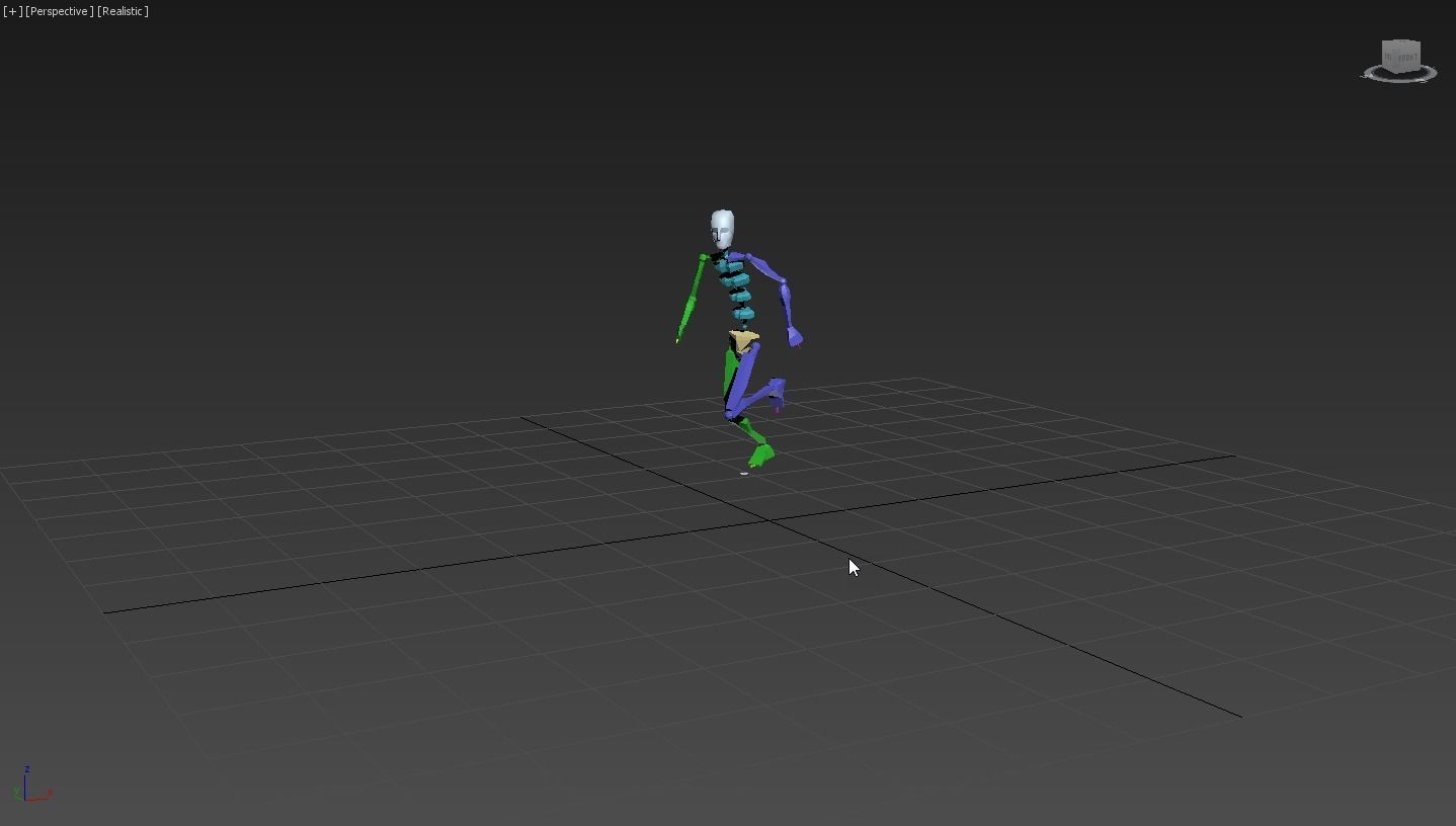 Running 4 person 3D model_5