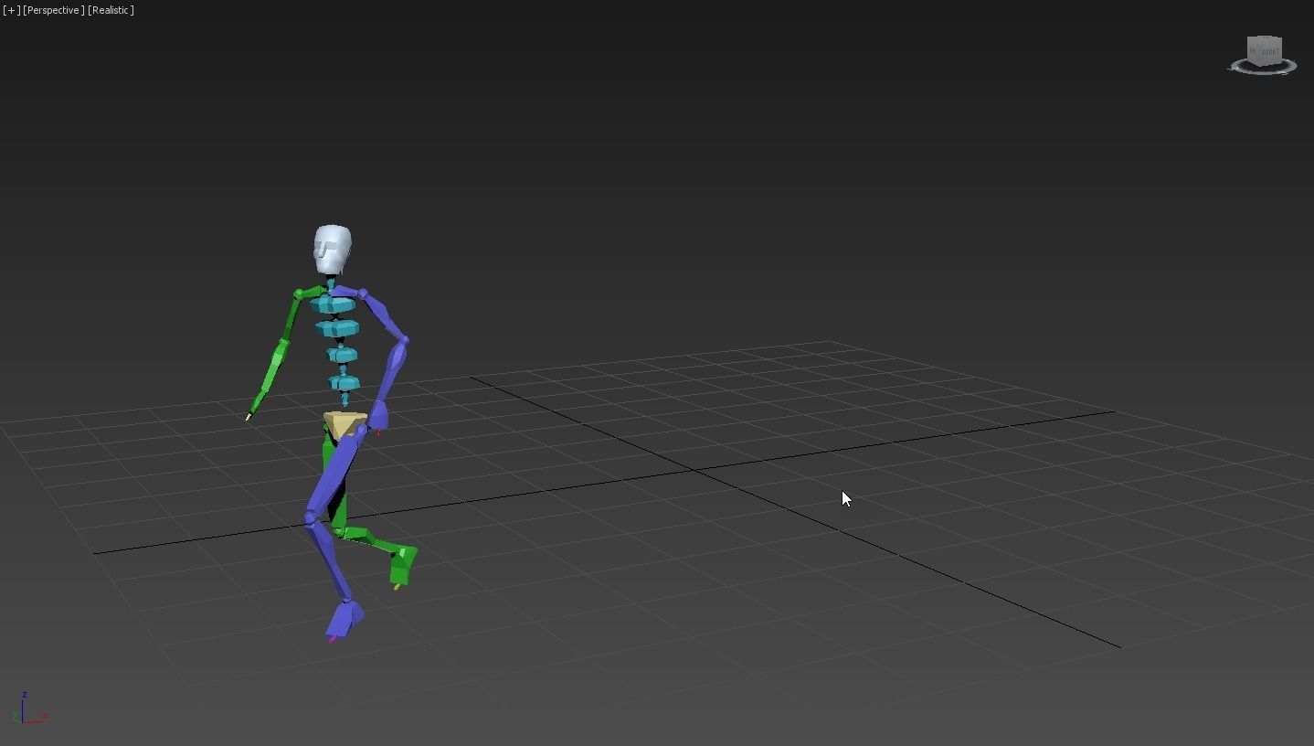 Running 4 person 3D model_8