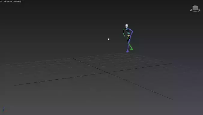 Running 4 person 3D model