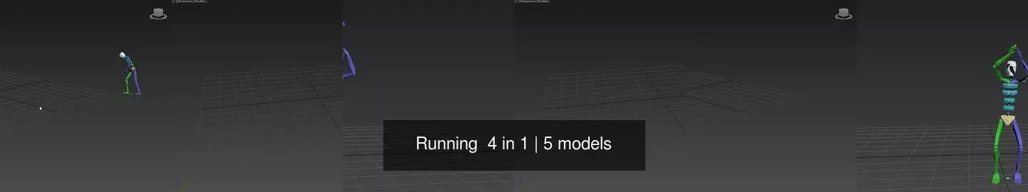 Running 4 in 1 3D Model Collection_0