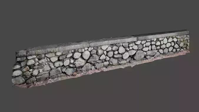 Natural Stone Wall Photo Scan with Stone Textures