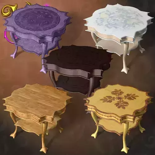 classic table Free 3D model