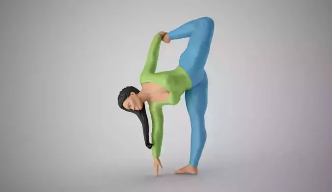 Strong and Balanced Woman 2 3D print model