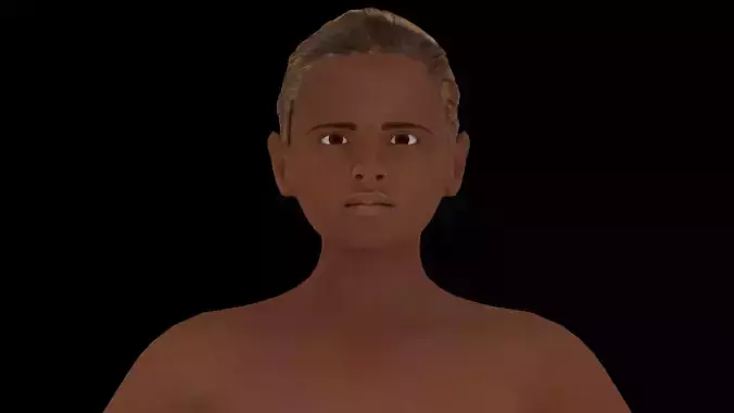 Model 2 nude woman 3D model