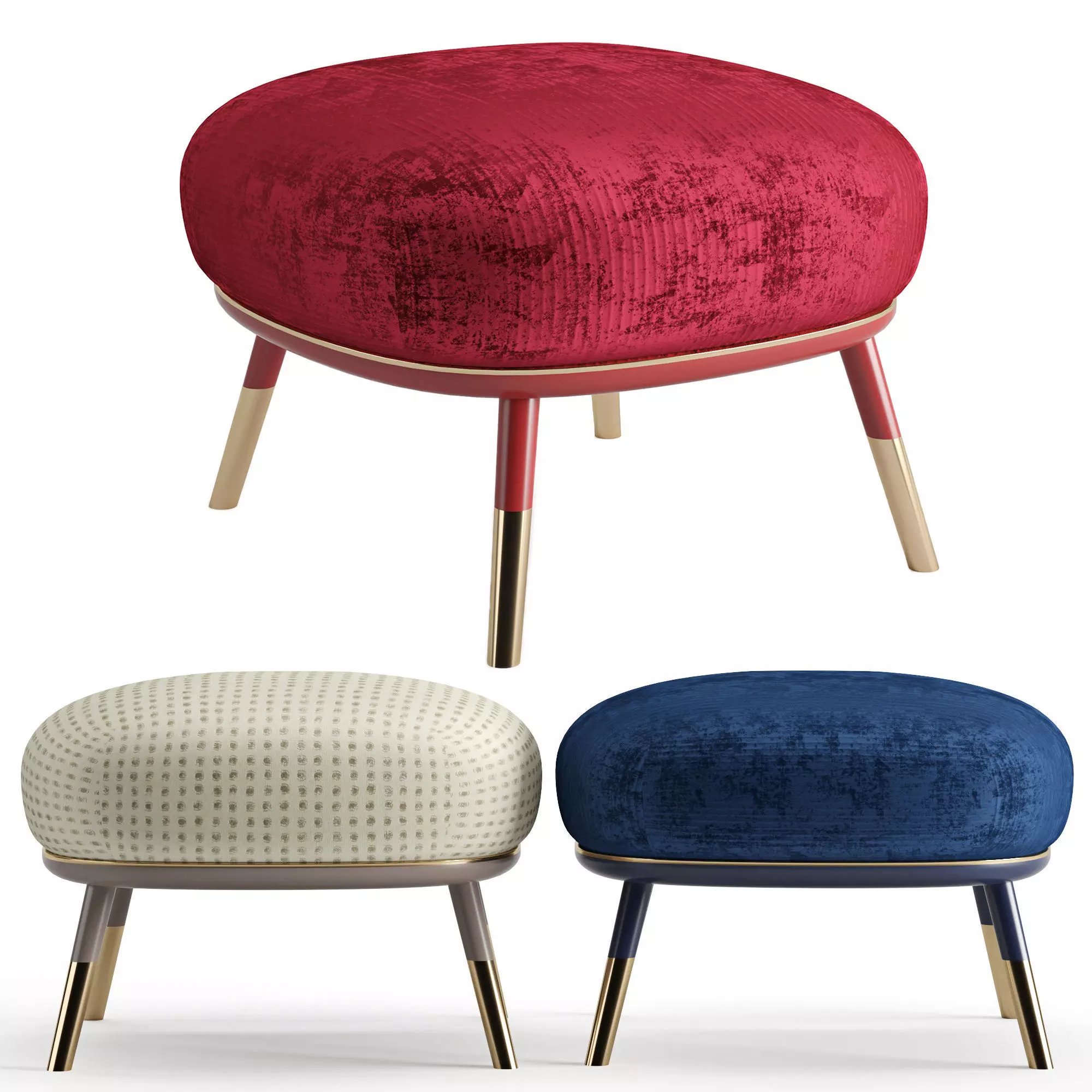 Low Stool Sabrina 3D model_0