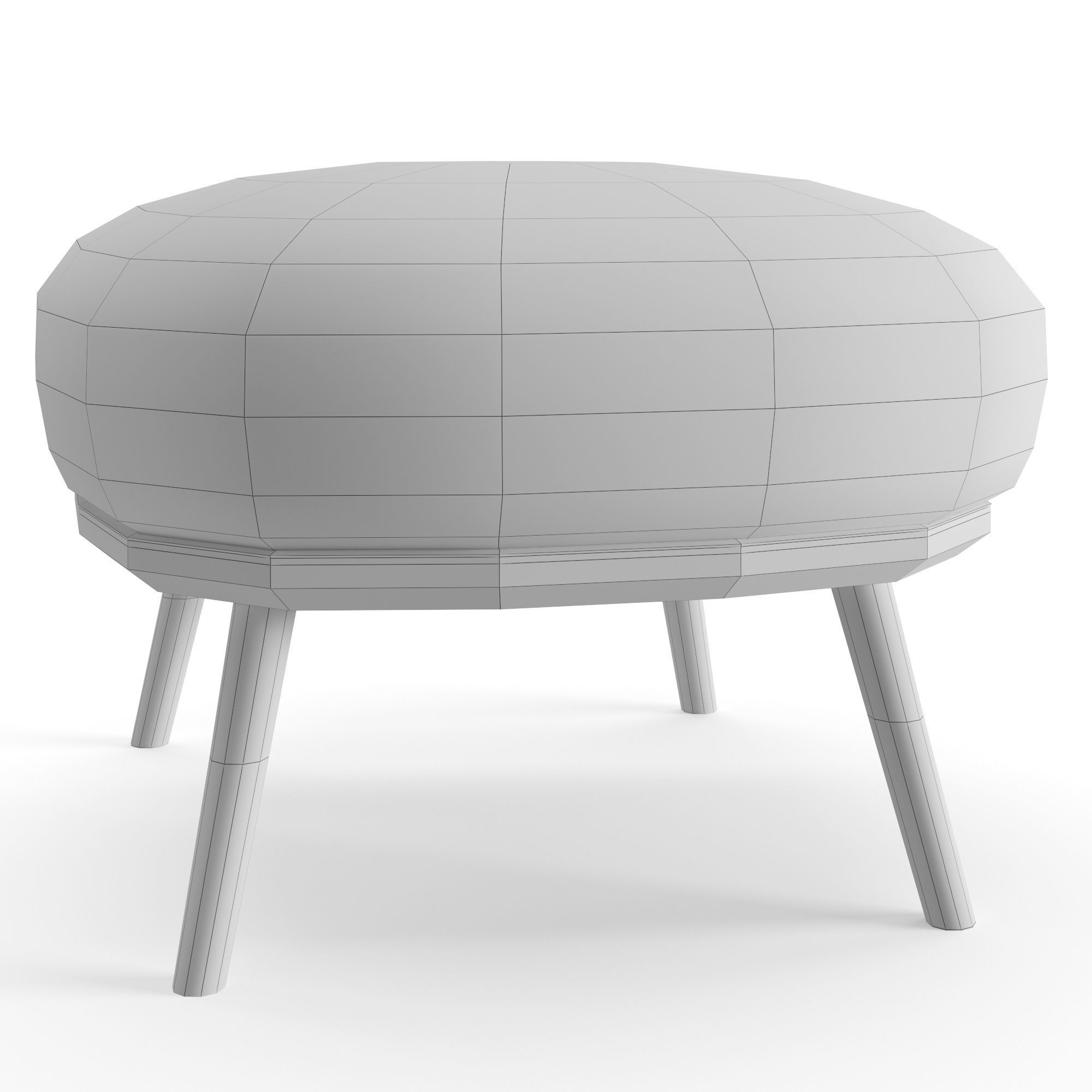 Low Stool Sabrina 3D model_4