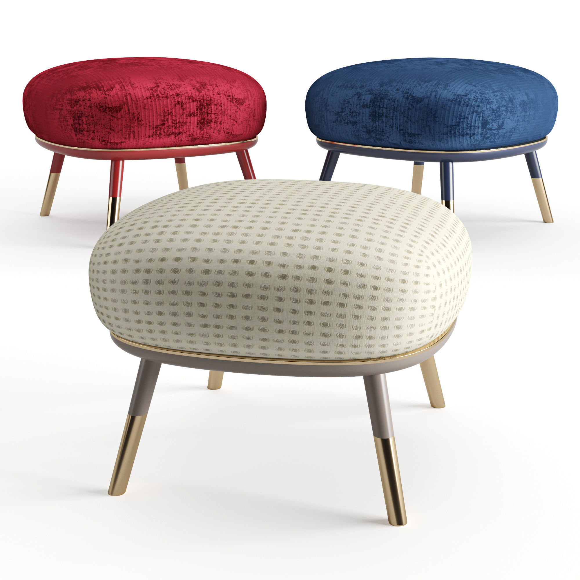 Low Stool Sabrina 3D model_5