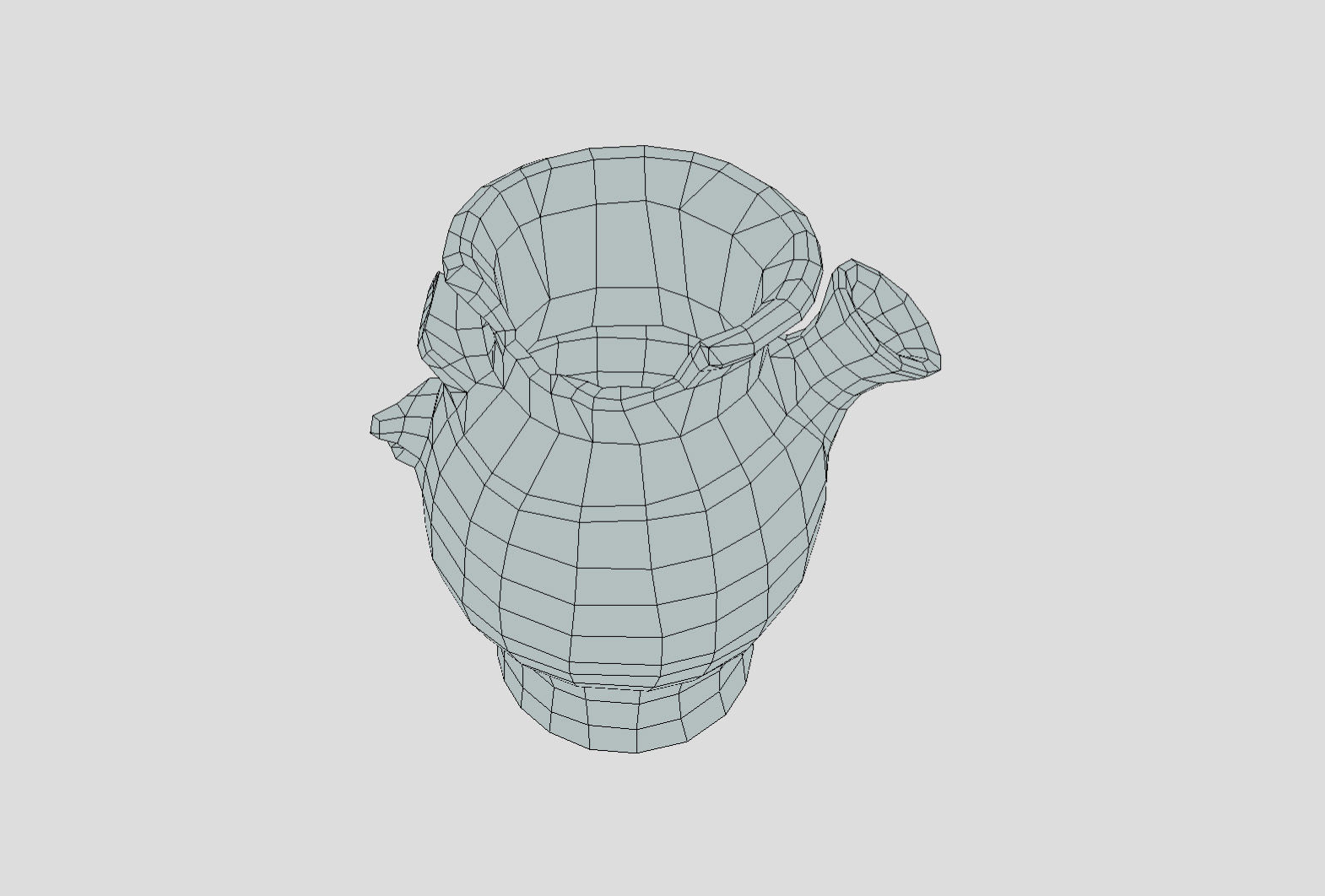 Egypt Blue - reconstructed broken vase Low-poly 3D model_44