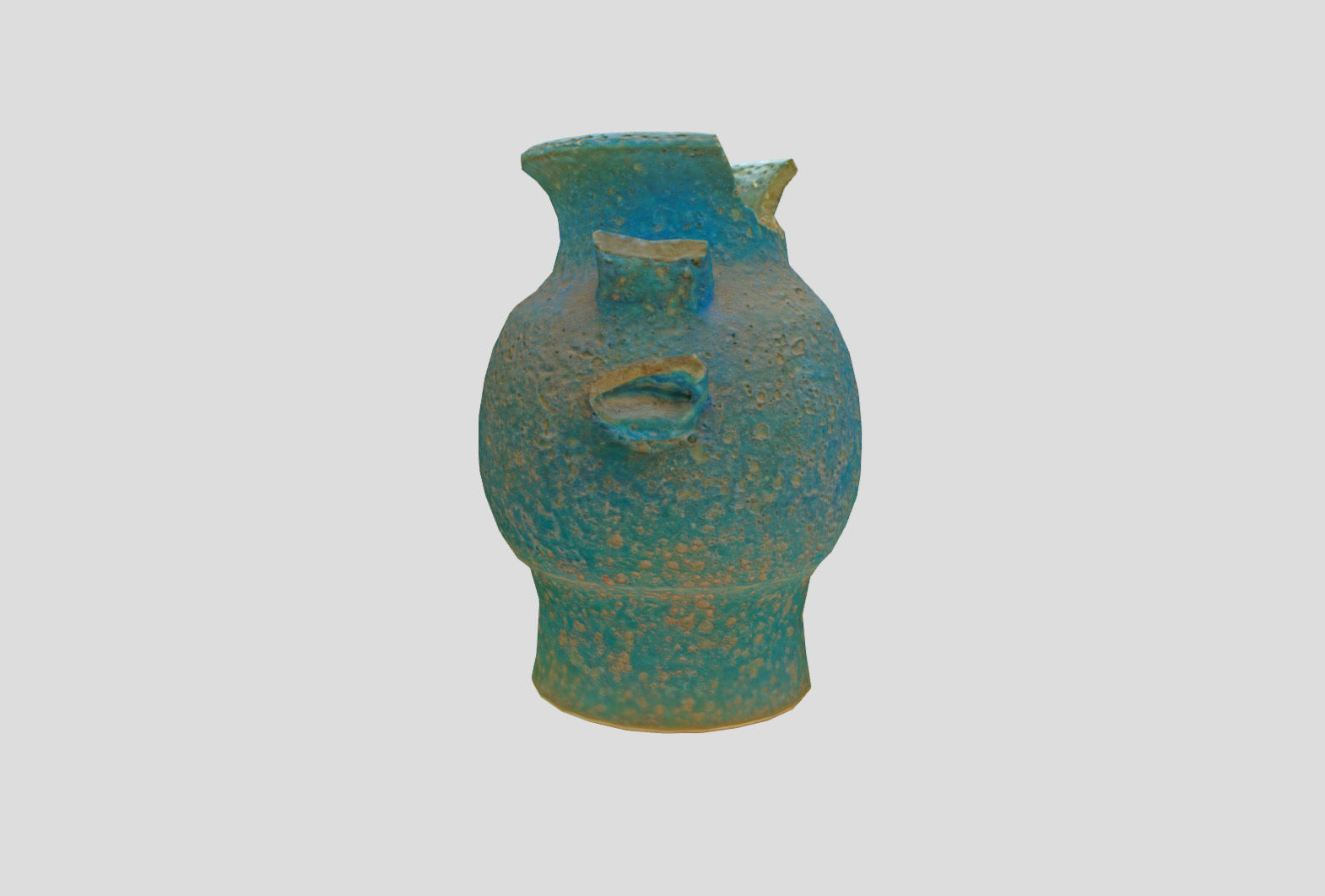 Egypt Blue - reconstructed broken vase Low-poly 3D model_30