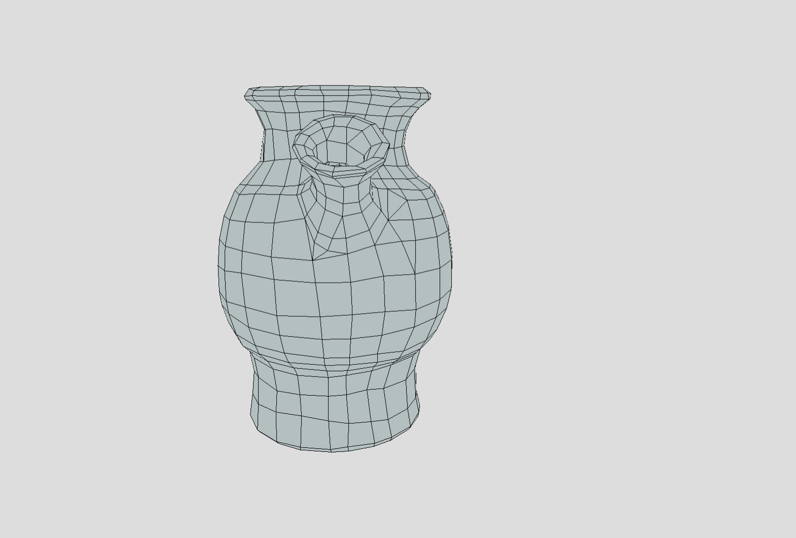 Egypt Blue - reconstructed broken vase Low-poly 3D model_49