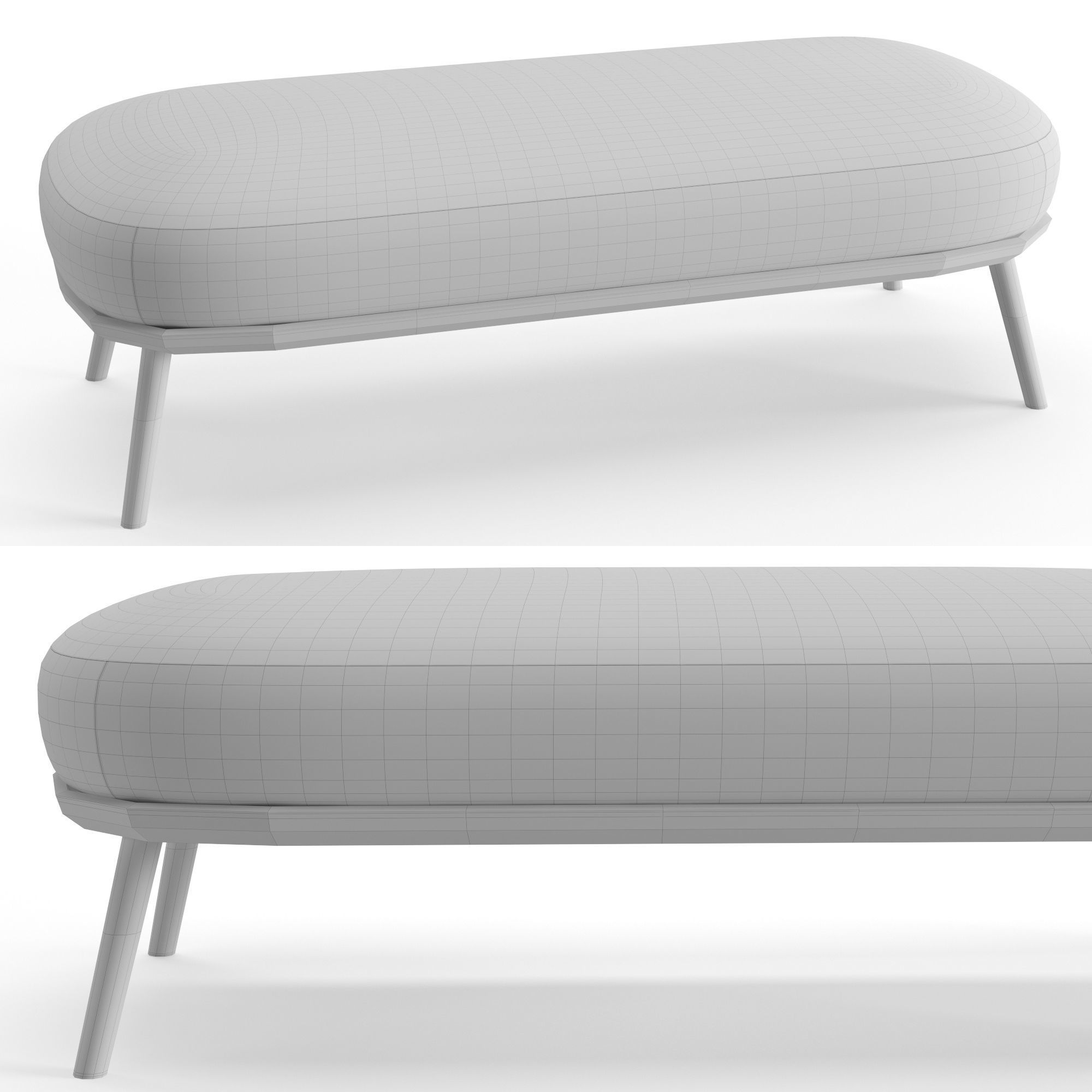 Bench Sabrina 3D model_2