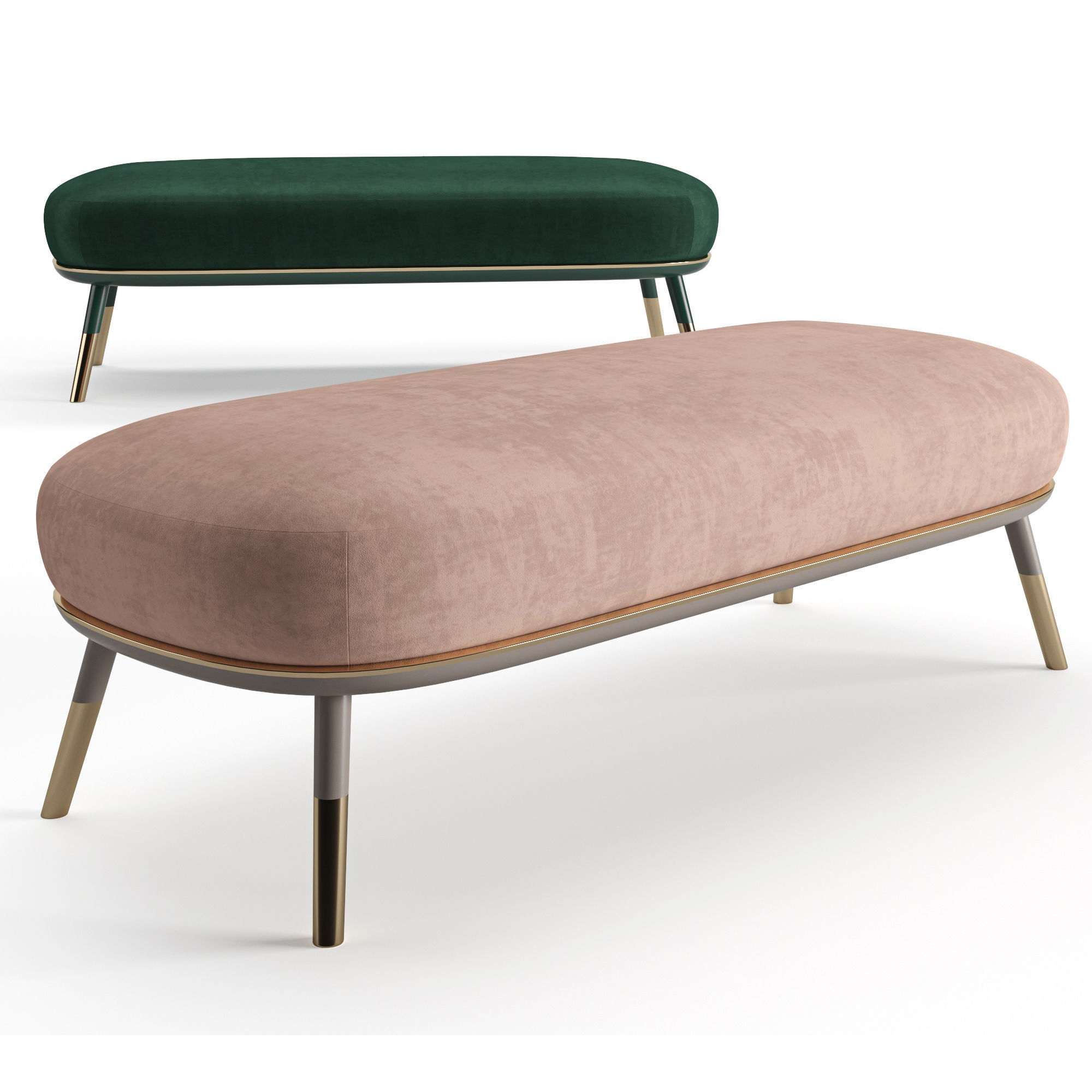 Bench Sabrina 3D model_5