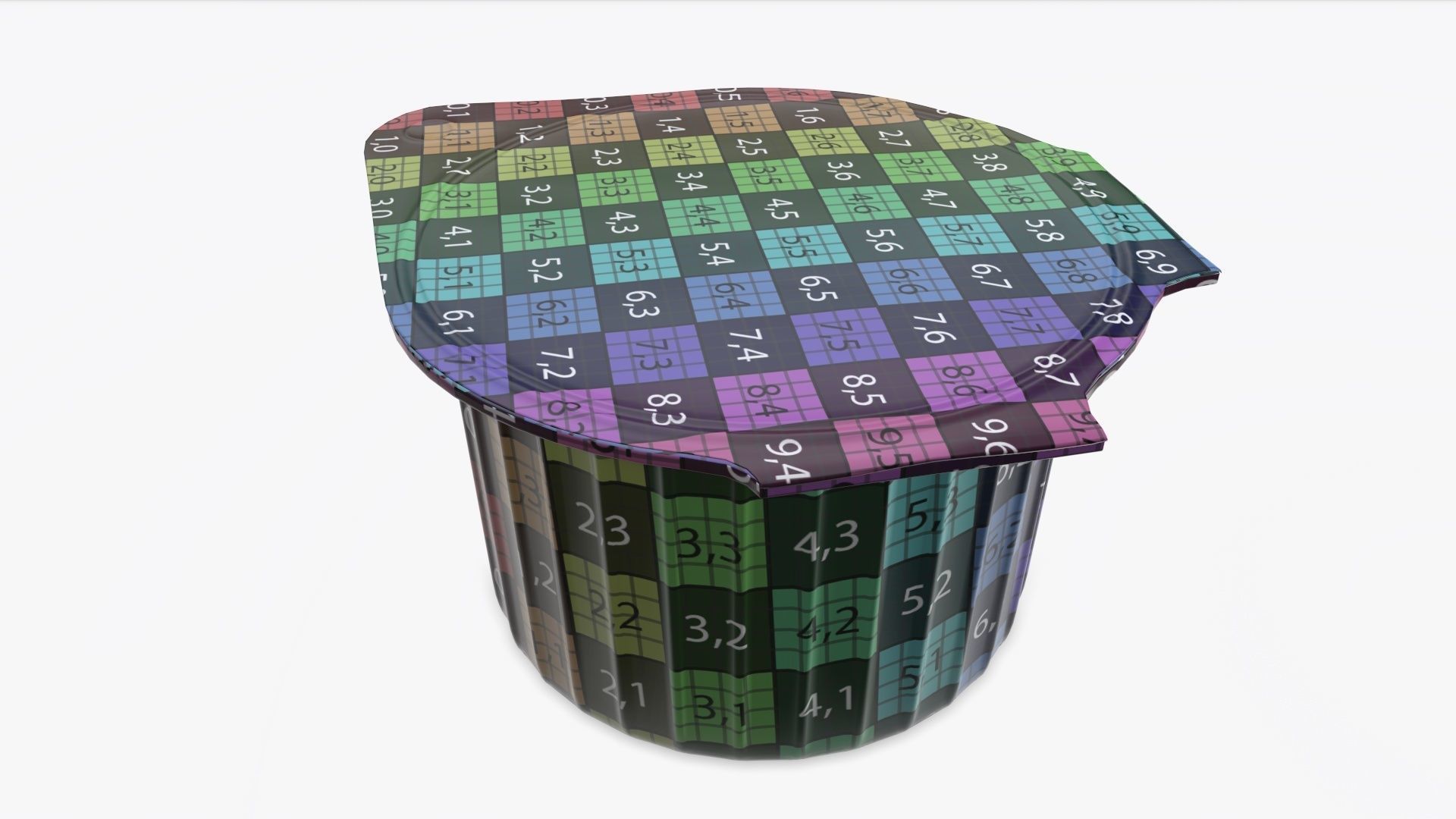 Coffee creme jar sealed mock-up 3D model_13