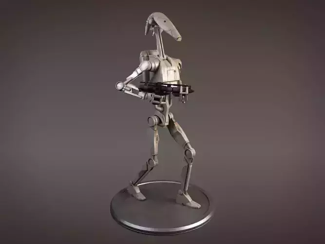 Star Wars Battle Droid rigged for Maya