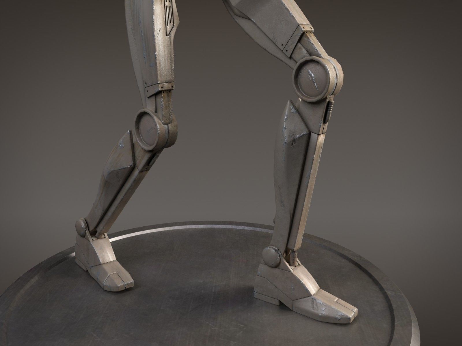Star Wars Battle Droid rigged for Maya 3D model_3