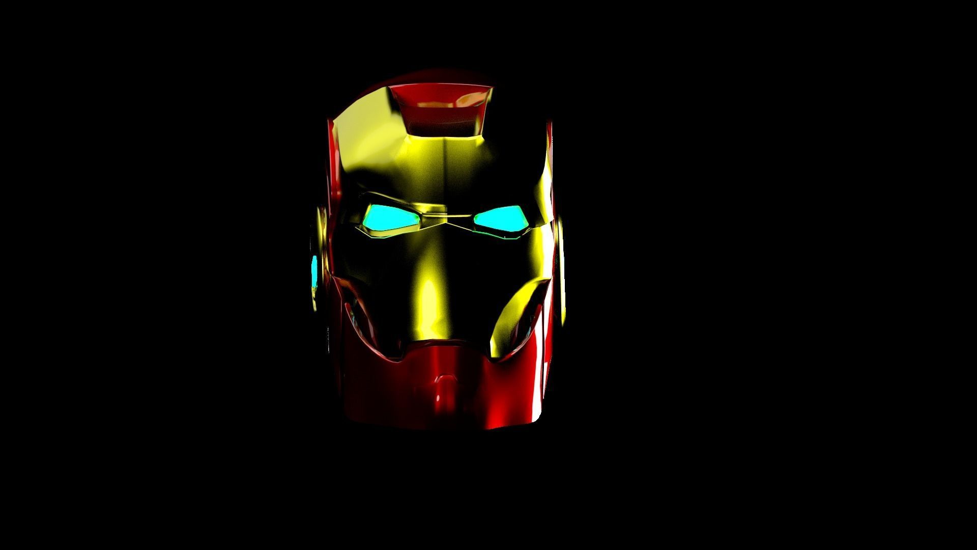 Ironman Helmet 3D model_4
