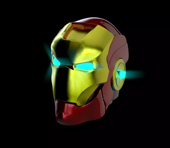 Ironman Helmet 3D model_0