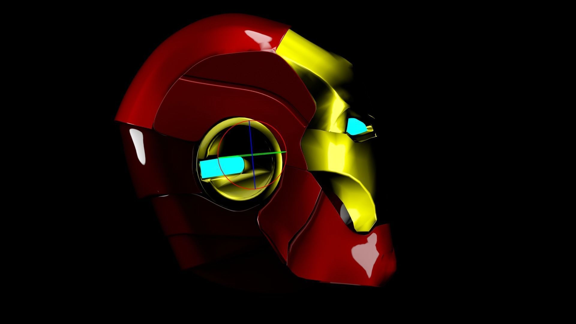 Ironman Helmet 3D model_5