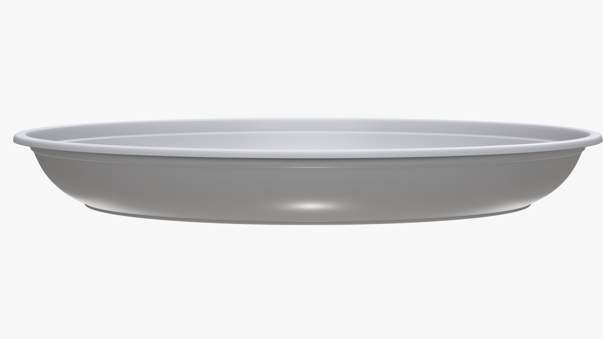 Plastic plate tableware 3D model_1