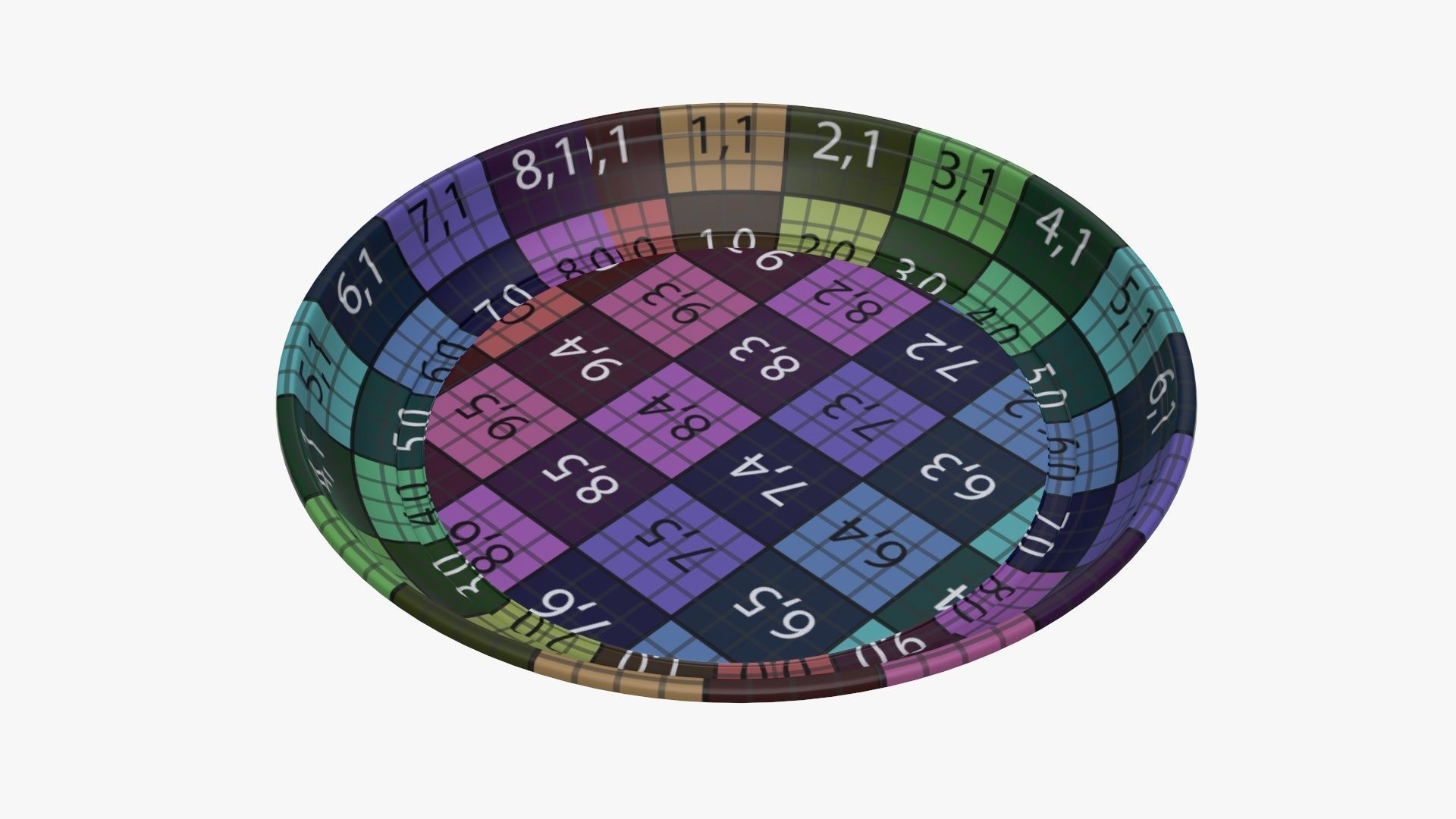 Plastic plate tableware 3D model_9