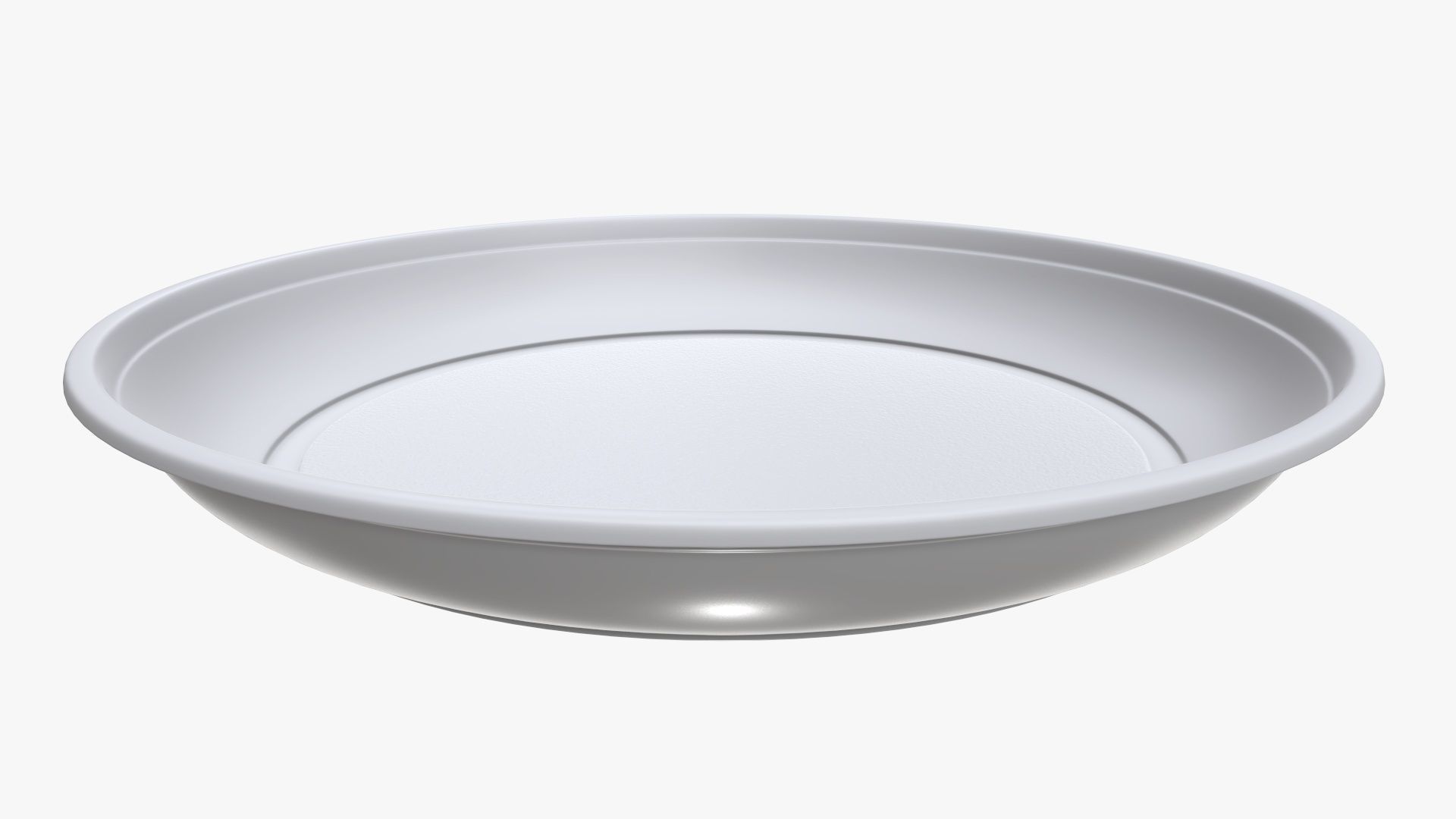Plastic plate tableware 3D model_3