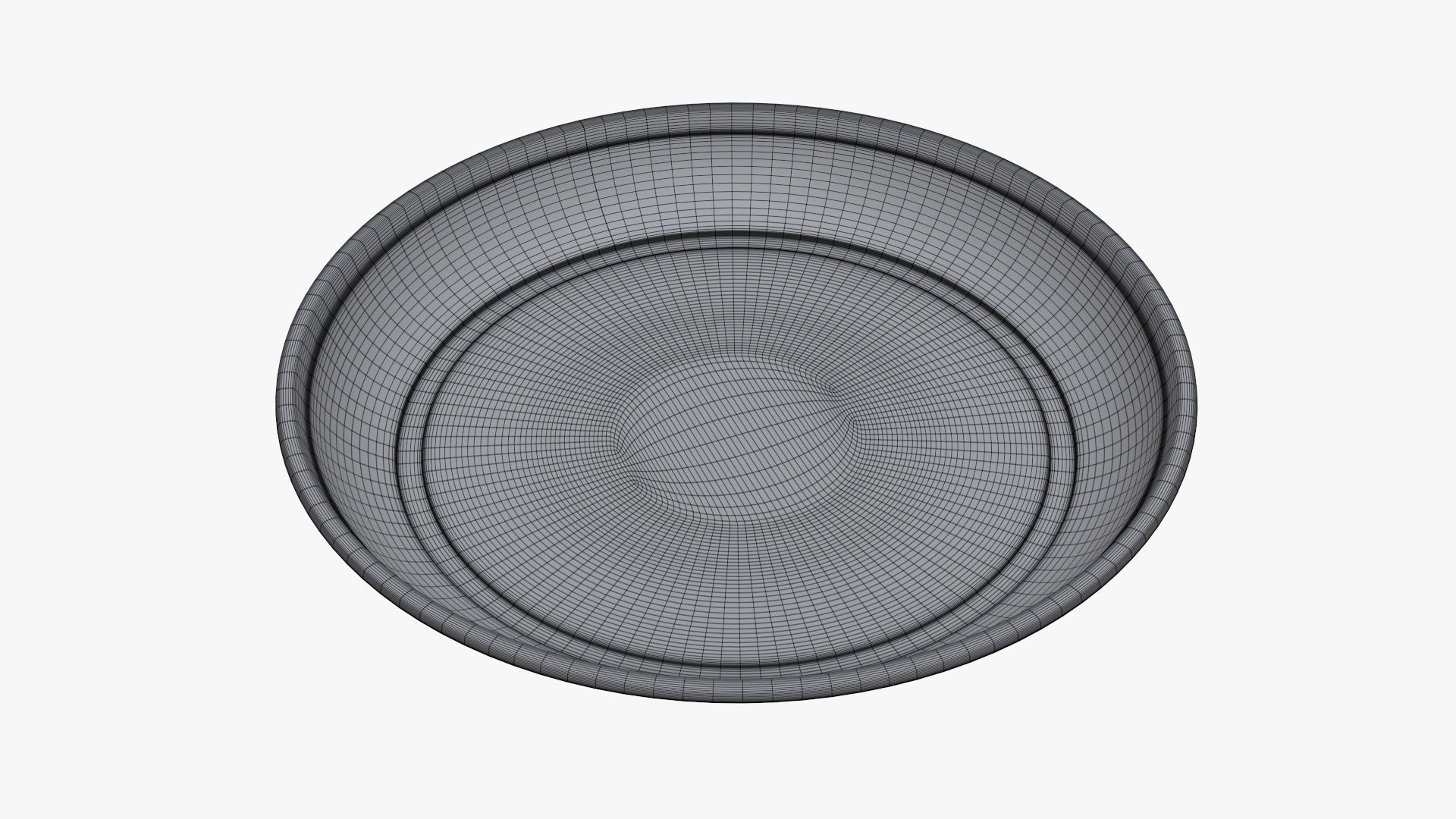 Plastic plate tableware 3D model_4