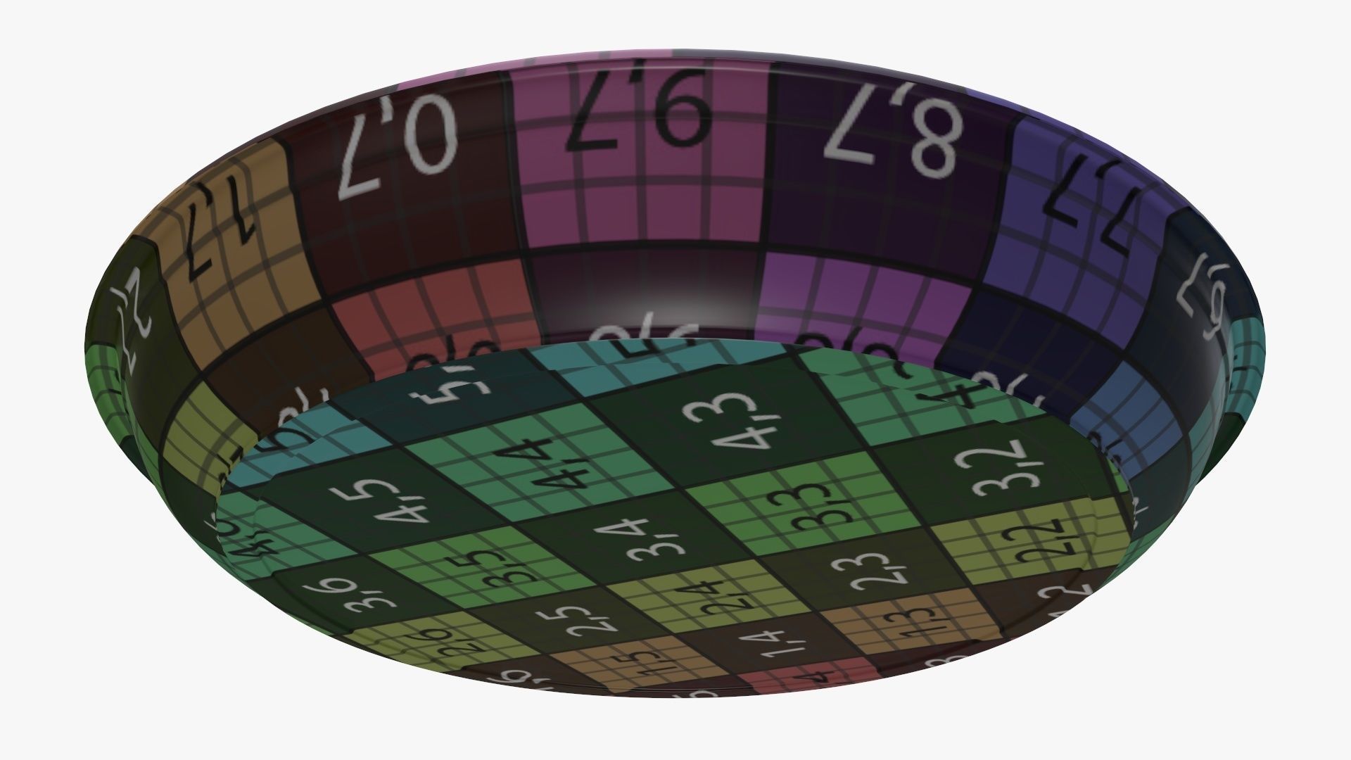 Plastic plate tableware 3D model_10