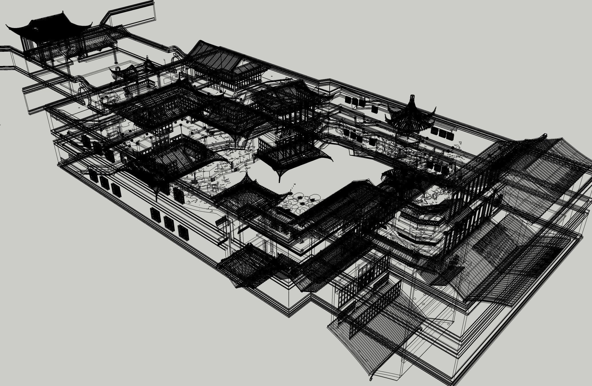 Classical Chinese Garden 3D model_6