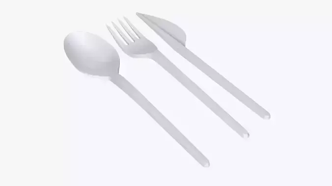 Plastic spoon fork knife tableware