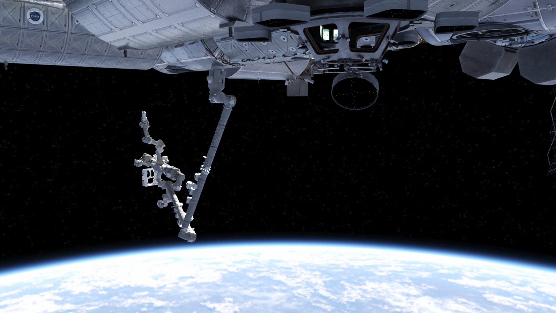 International Space Station Low-poly 3D model_29