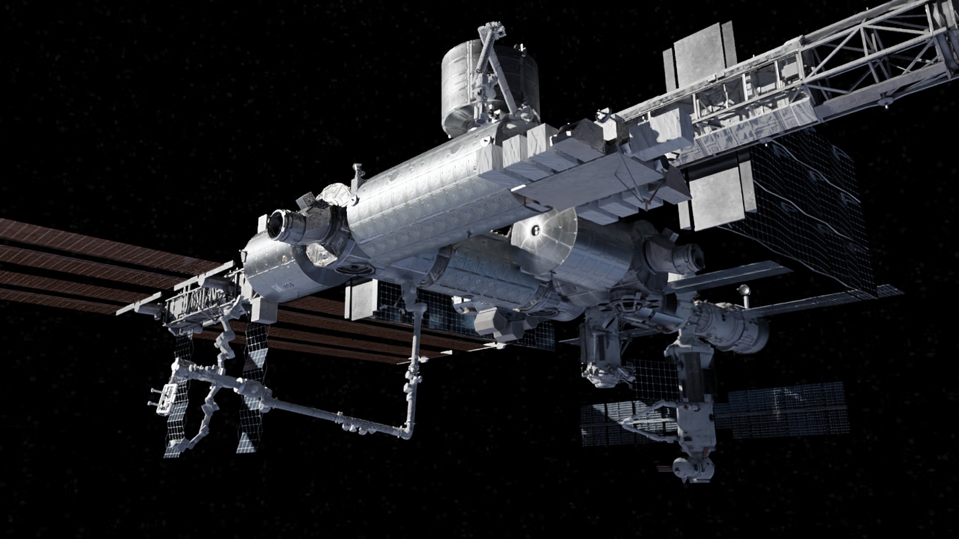 International Space Station Low-poly 3D model_31