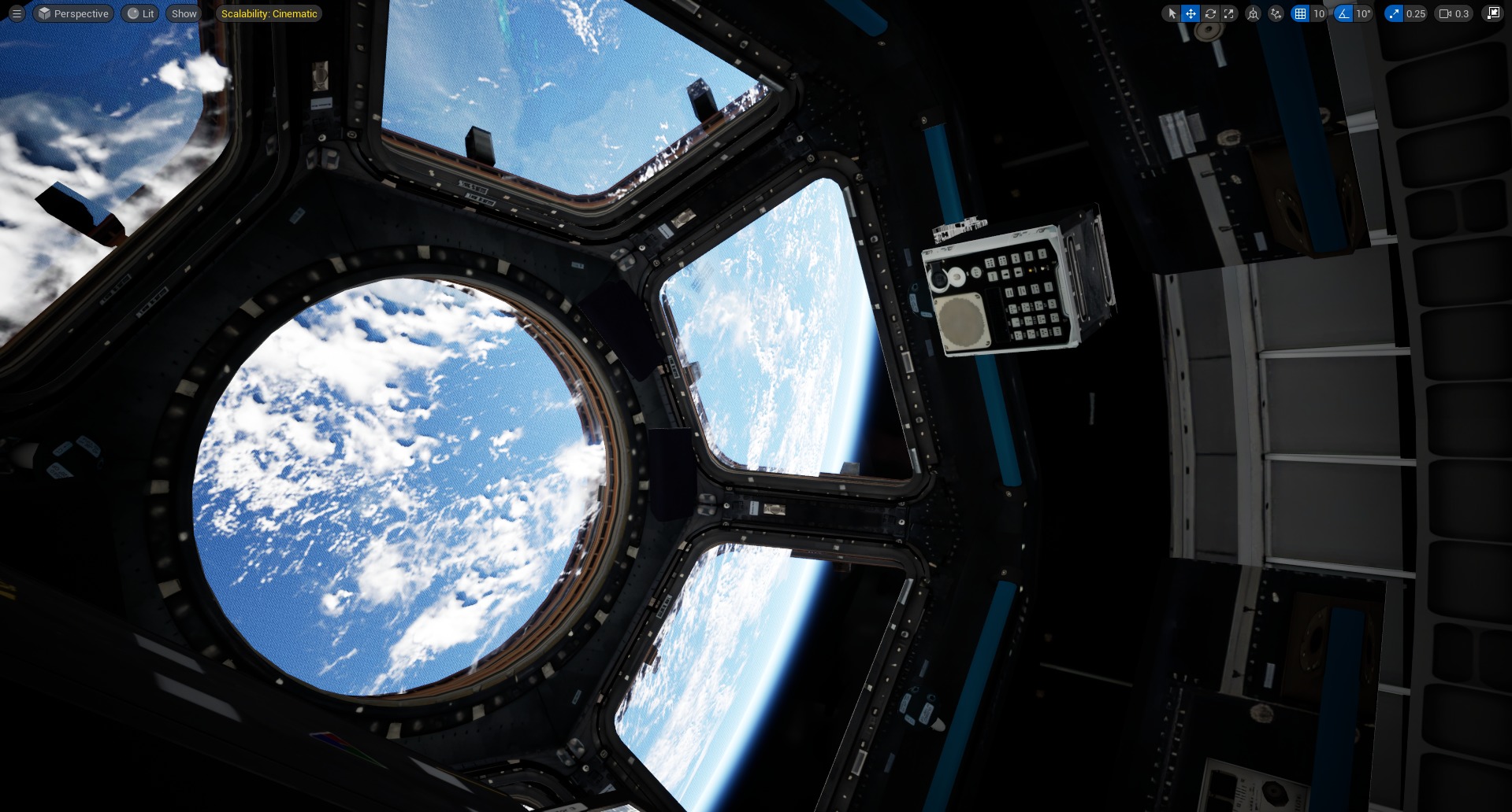 International Space Station Low-poly 3D model_11