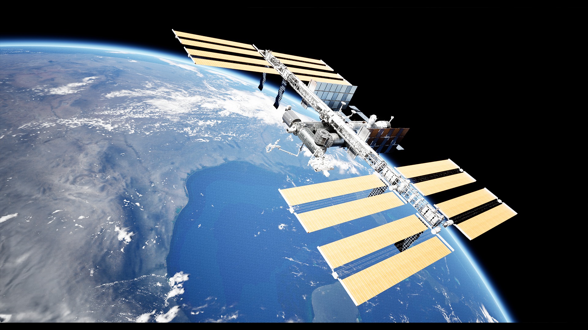 International Space Station Low-poly 3D model_6