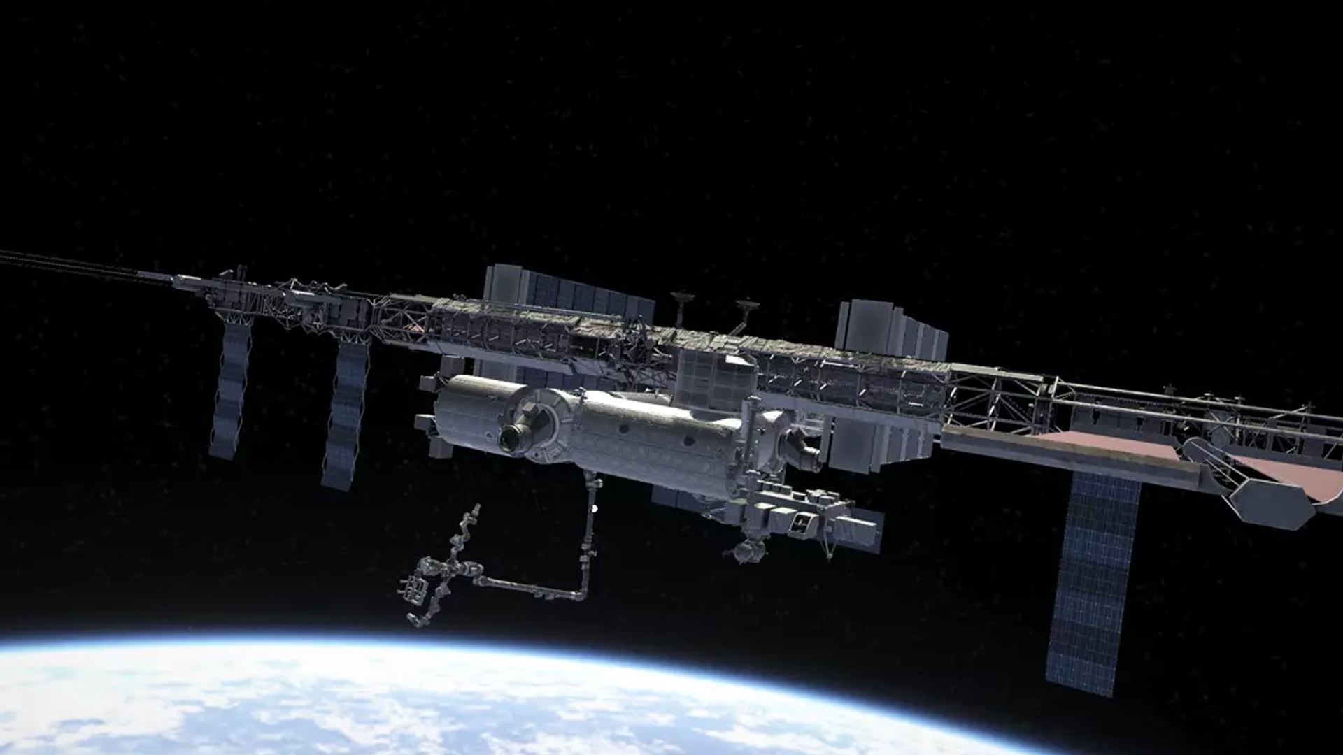 International Space Station Low-poly 3D model_35