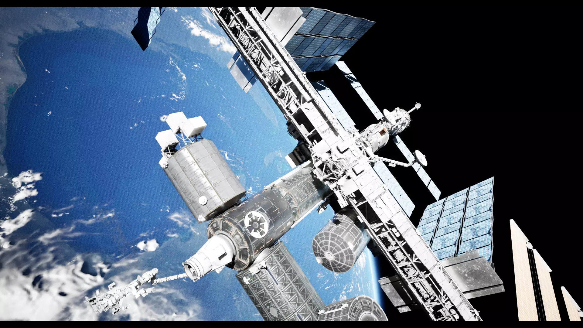 International Space Station Low-poly 3D model_9