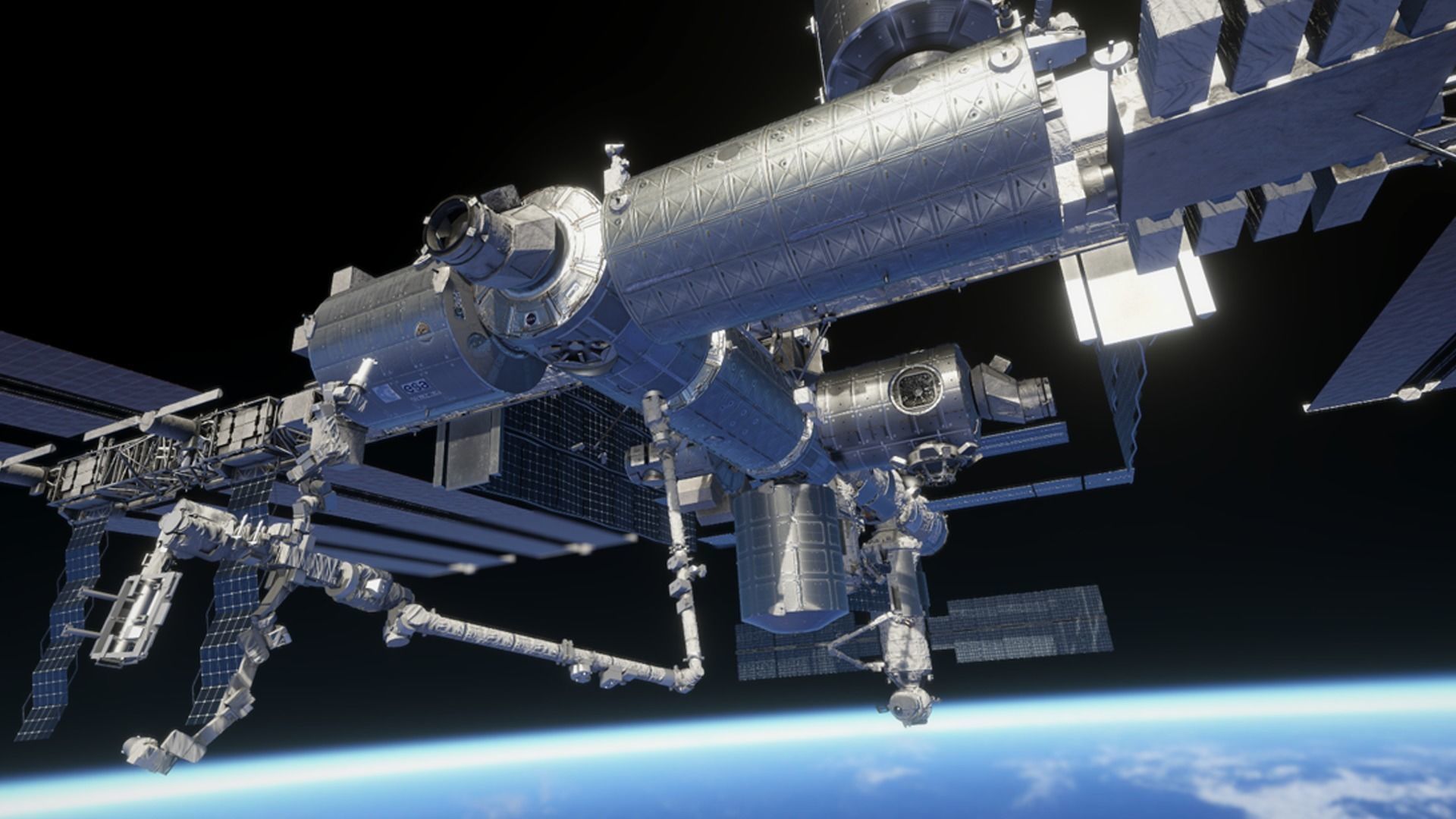 International Space Station Low-poly 3D model_26