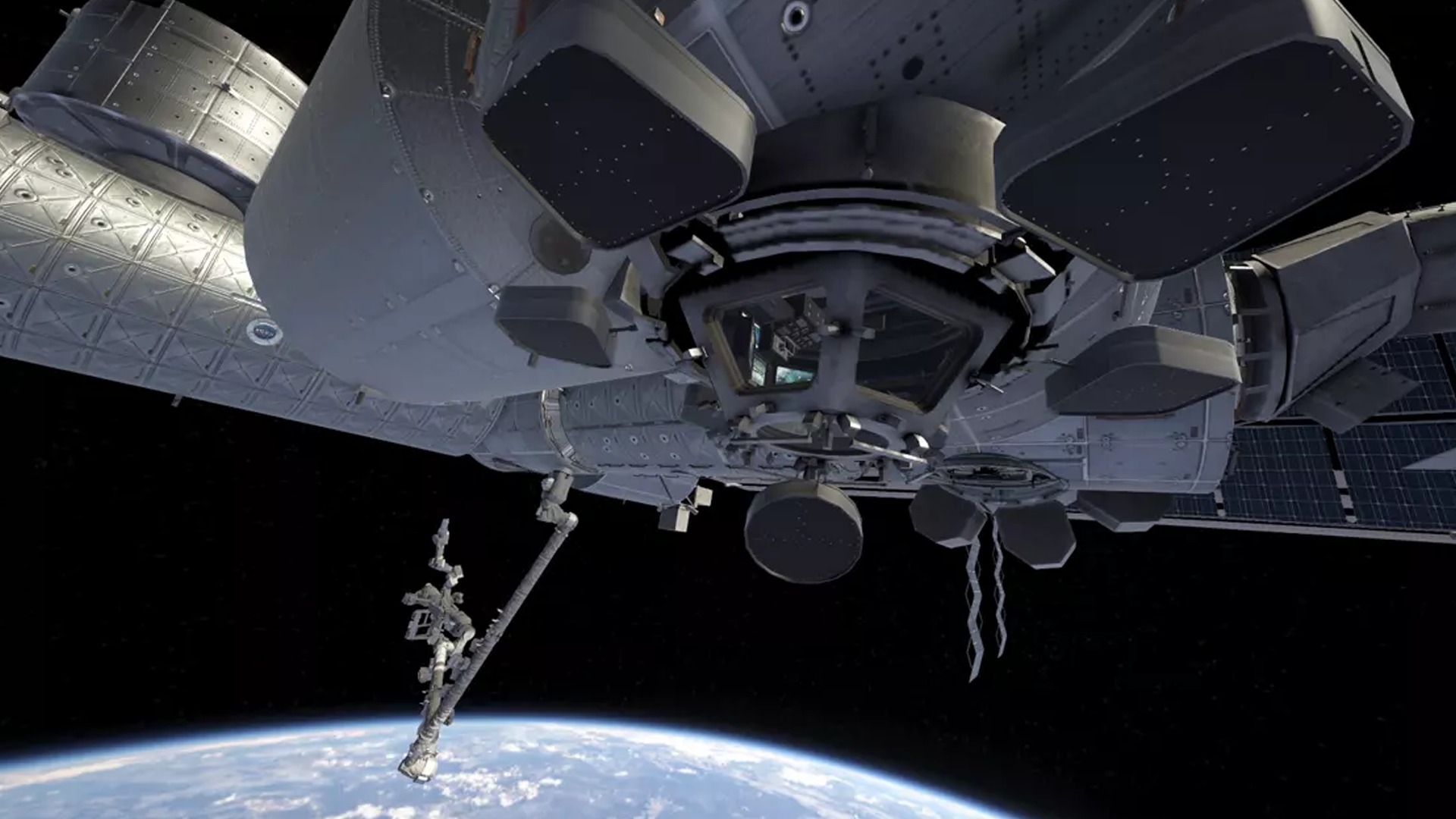 International Space Station Low-poly 3D model_37