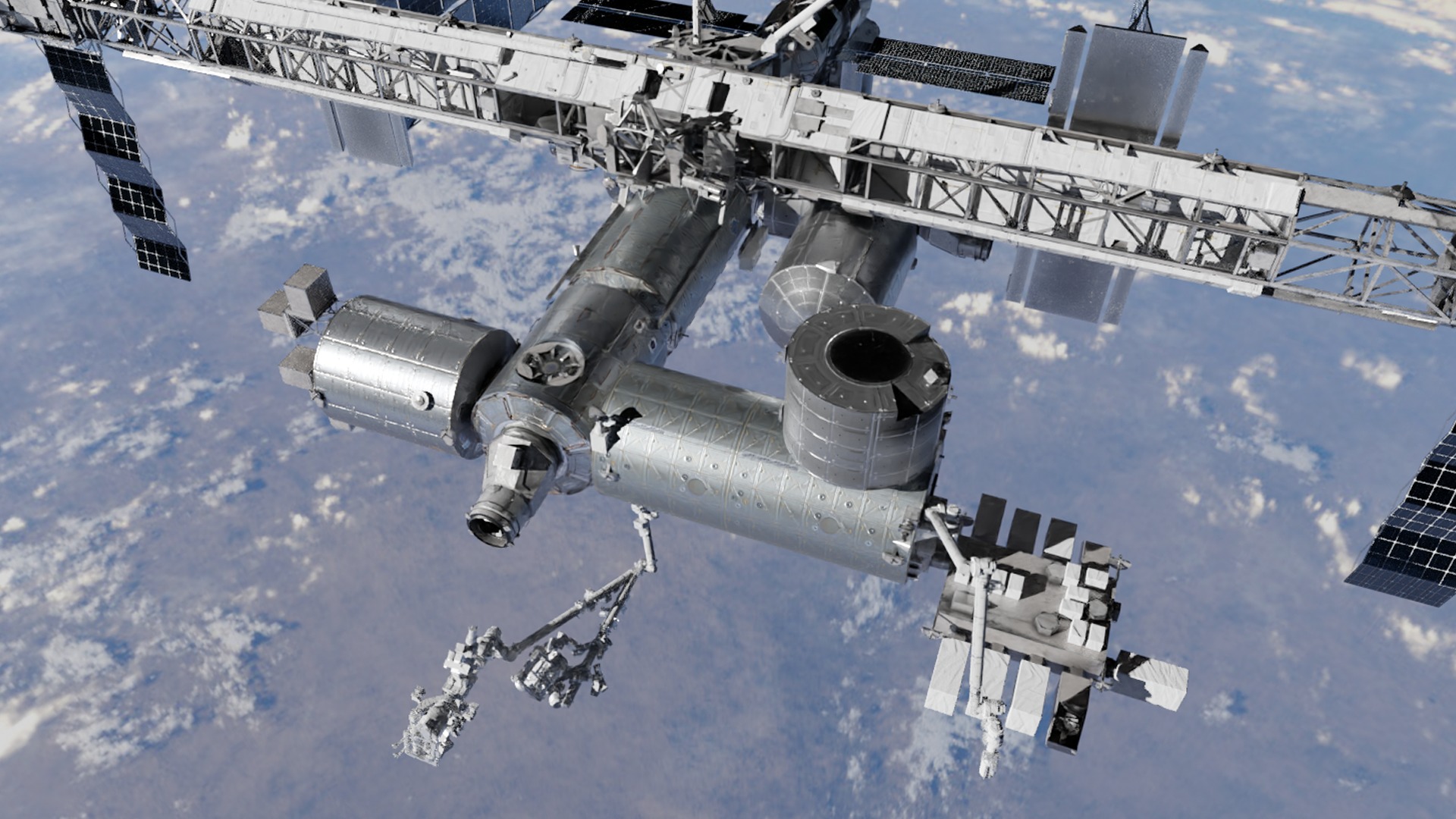 International Space Station Low-poly 3D model_24
