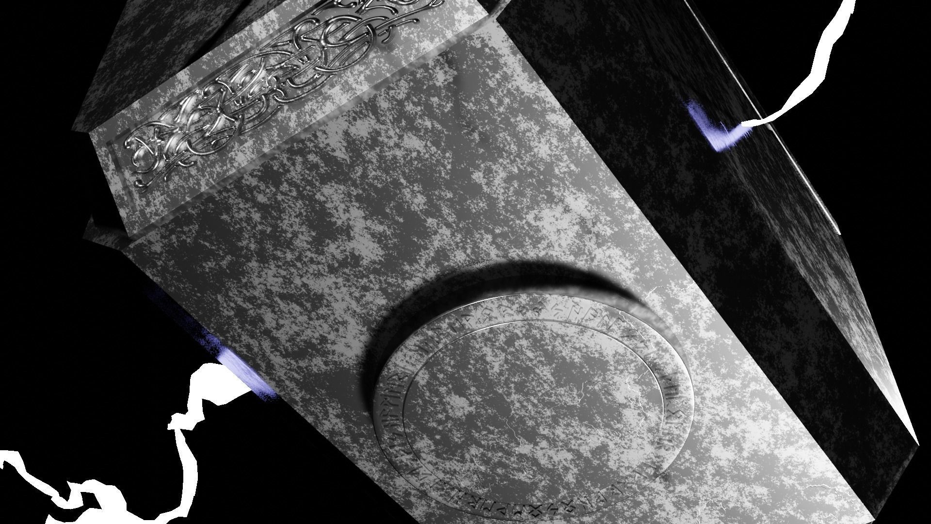 Mjolnir Thor Hammer 3D model_5