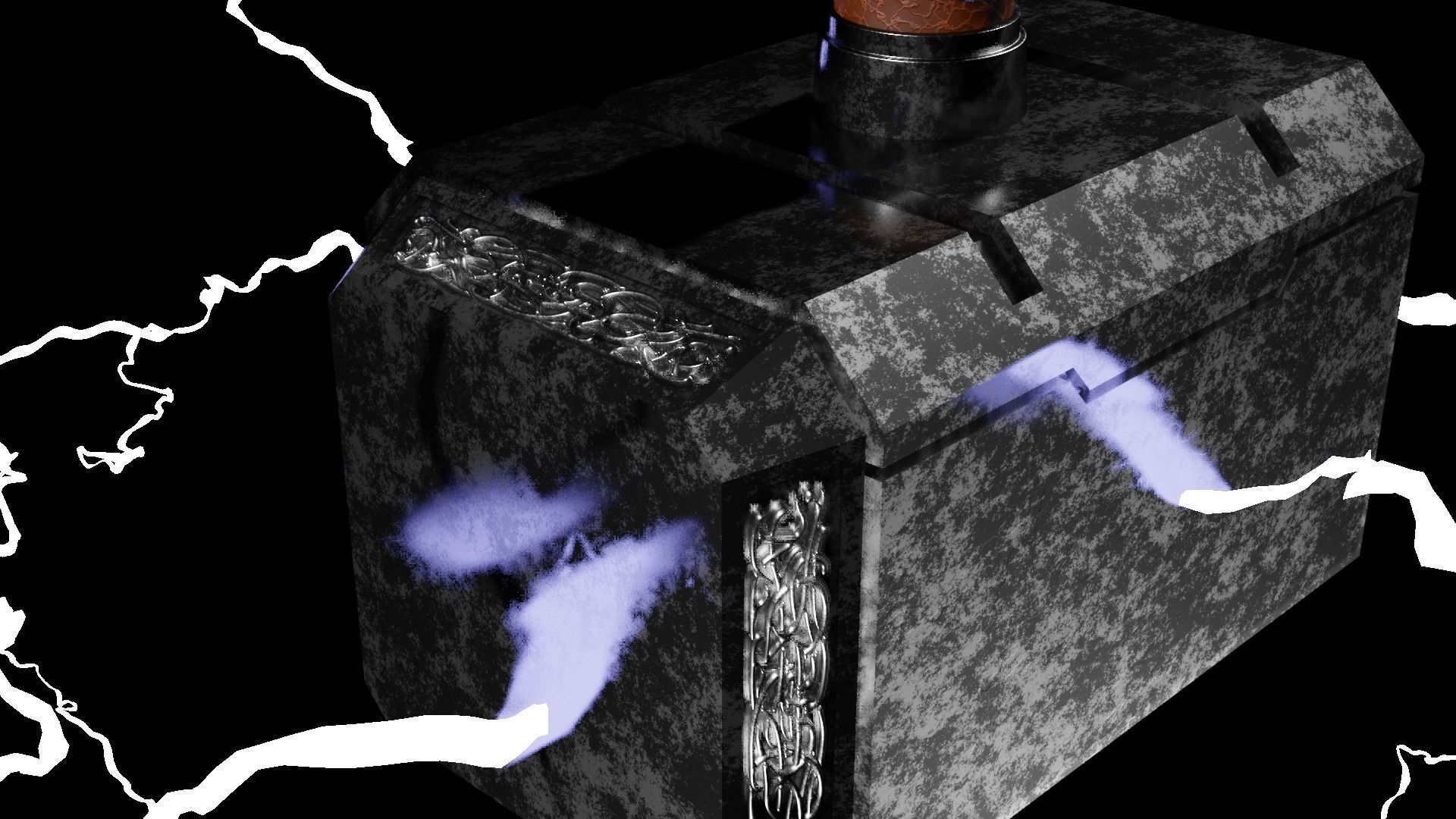 Mjolnir Thor Hammer 3D model_4