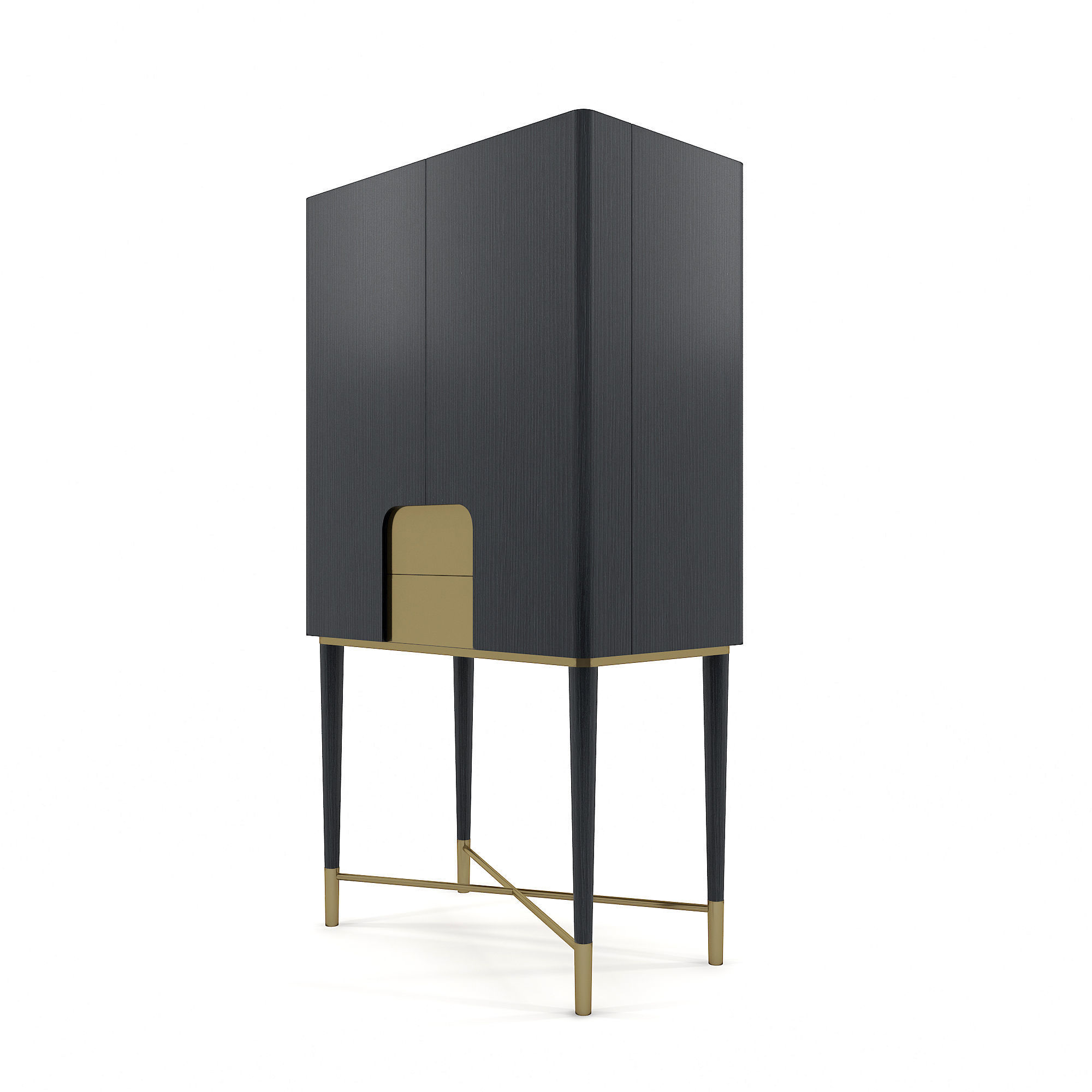 Alcohol display cabinet 3D model_3