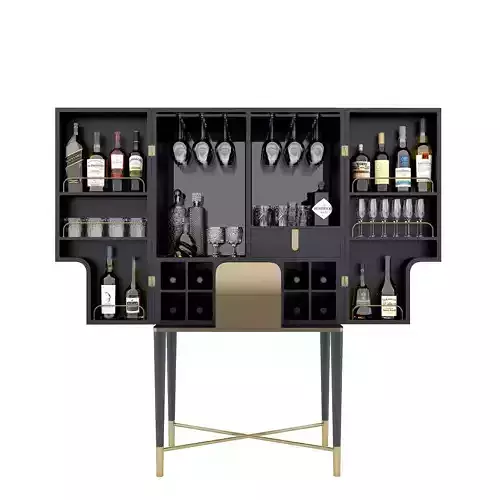 Alcohol display cabinet
