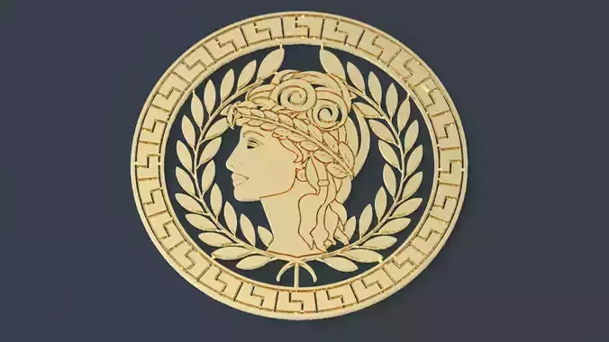 Ornament Greek circular 3