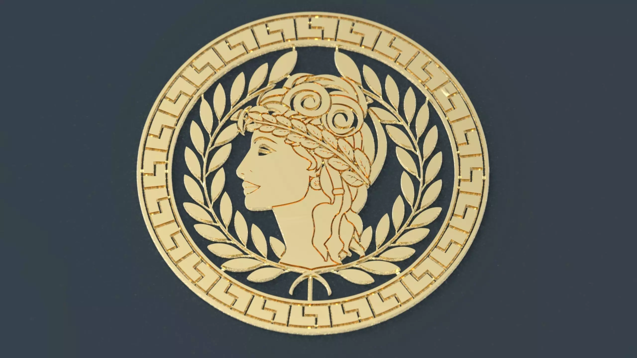 Ornament Greek circular 3 3D print model