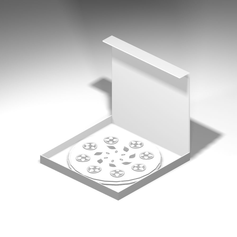 3D Food in ISO view for apps Low-poly 3D model_11