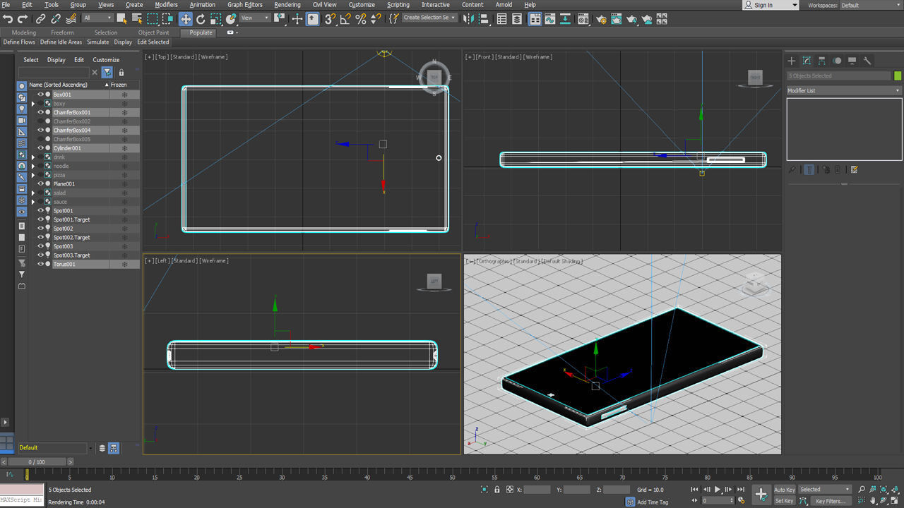 3D Food in ISO view for apps Low-poly 3D model_6